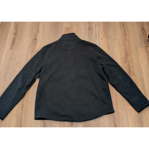 LL Bean Mens Black Softshell Jacket Fleece Lined Size XL Slightly Fitted - Picture 6 of 6